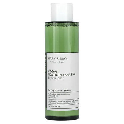 Mary&May - Vegan CICA Teatree AHA PHA Blemish Toner