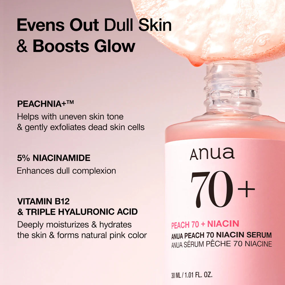 ANUA - Peach 70% Niacinamide Serum, 30ml