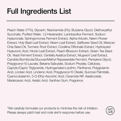 ANUA - Peach 70% Niacinamide Serum, 30ml