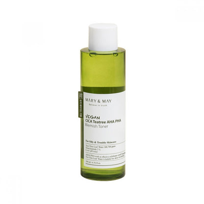 Mary&May - Vegan CICA Teatree AHA PHA Blemish Toner