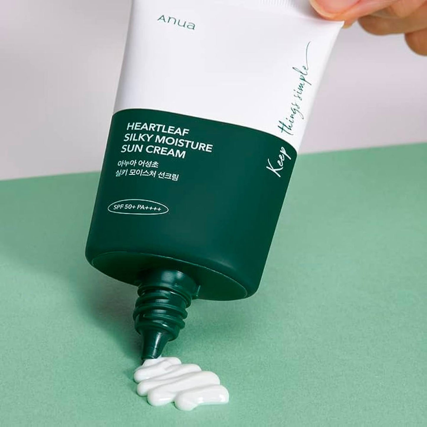 ANUA HEARLEAF SILKY MOISTURE SUNCREAM  SPF50